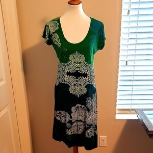 Desigual Dress from Rome Size 8 ~ Green, Blue, and White